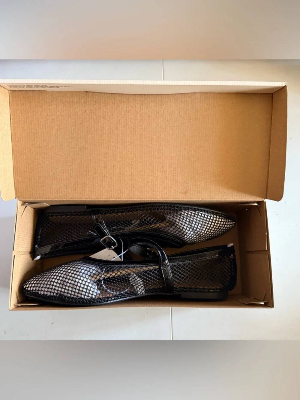 a new day Women's Issa Mesh Mary Jane Ballet Flats w/ Memory Foam Insole Size 10